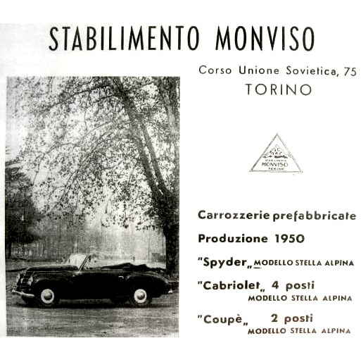 Fiat 1100 B Stella Alpina Cabriolet