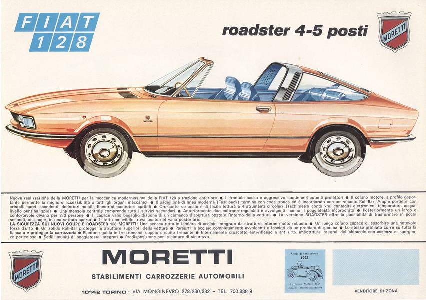 Fiat 128 Roadster Moretti