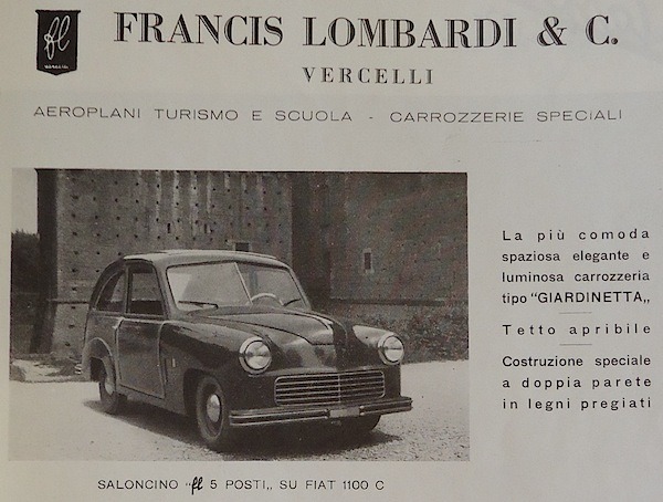 The Fiat 1100 Saloncino by Francis Lombardi.