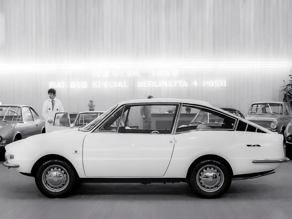 Fiat 850 Speciale S4 Moretti — vista laterale