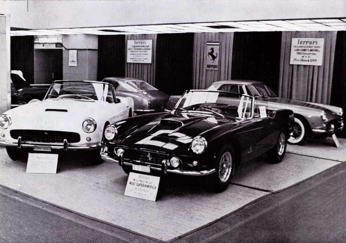 The Ferrari 400 Superamerica Cabriolet by Pininfarina.