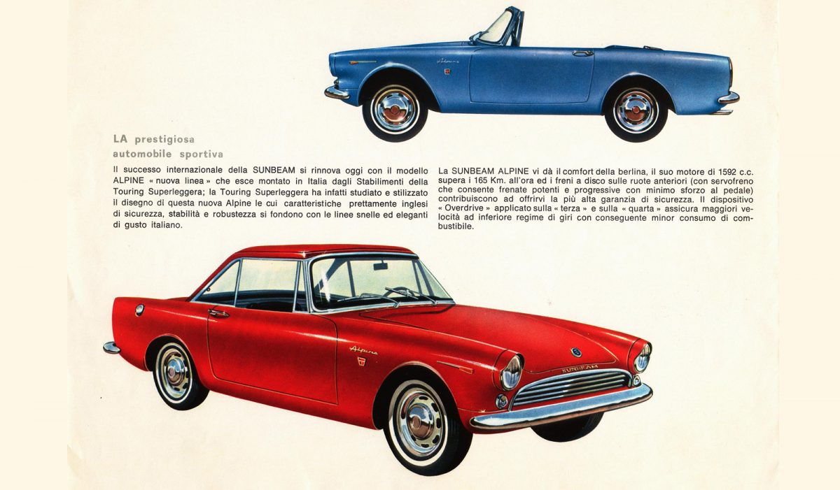 Sunbeam Alpine Spider Touring