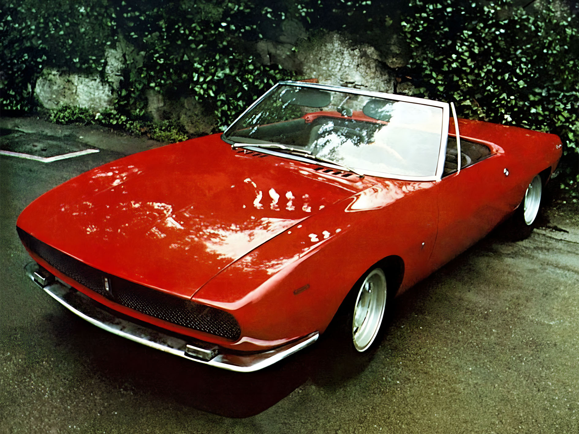 the De Tomaso Pampero Ghia designed by Giugiaro.