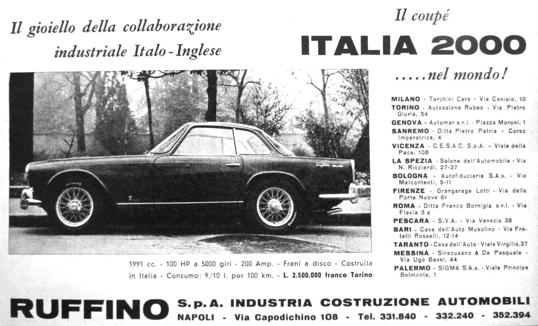 Triumph 2000 italia vignale